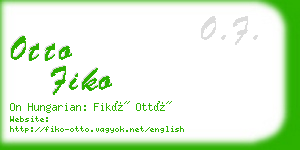 otto fiko business card